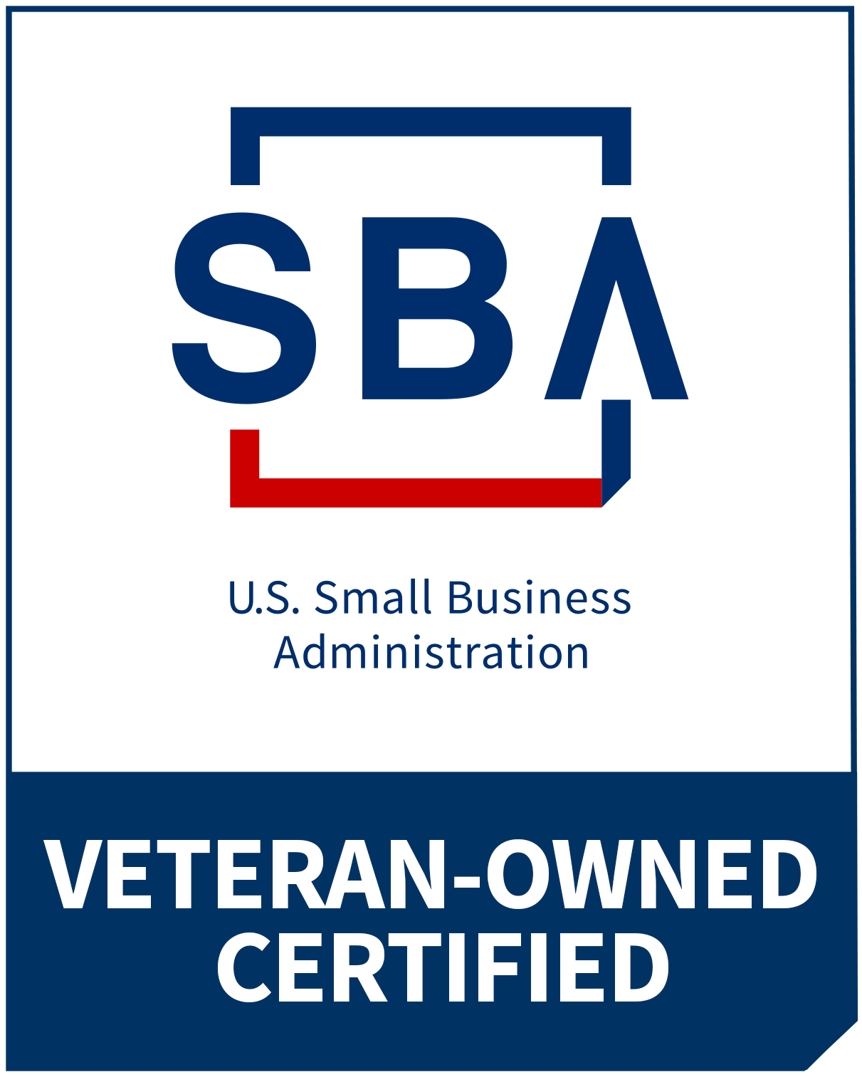 U.S. Small Business Administration certified Veteran-Owned Small Business (VOSB)